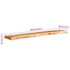 Vegghyller 2 stk 100x20x3,5 cm heltre akasie