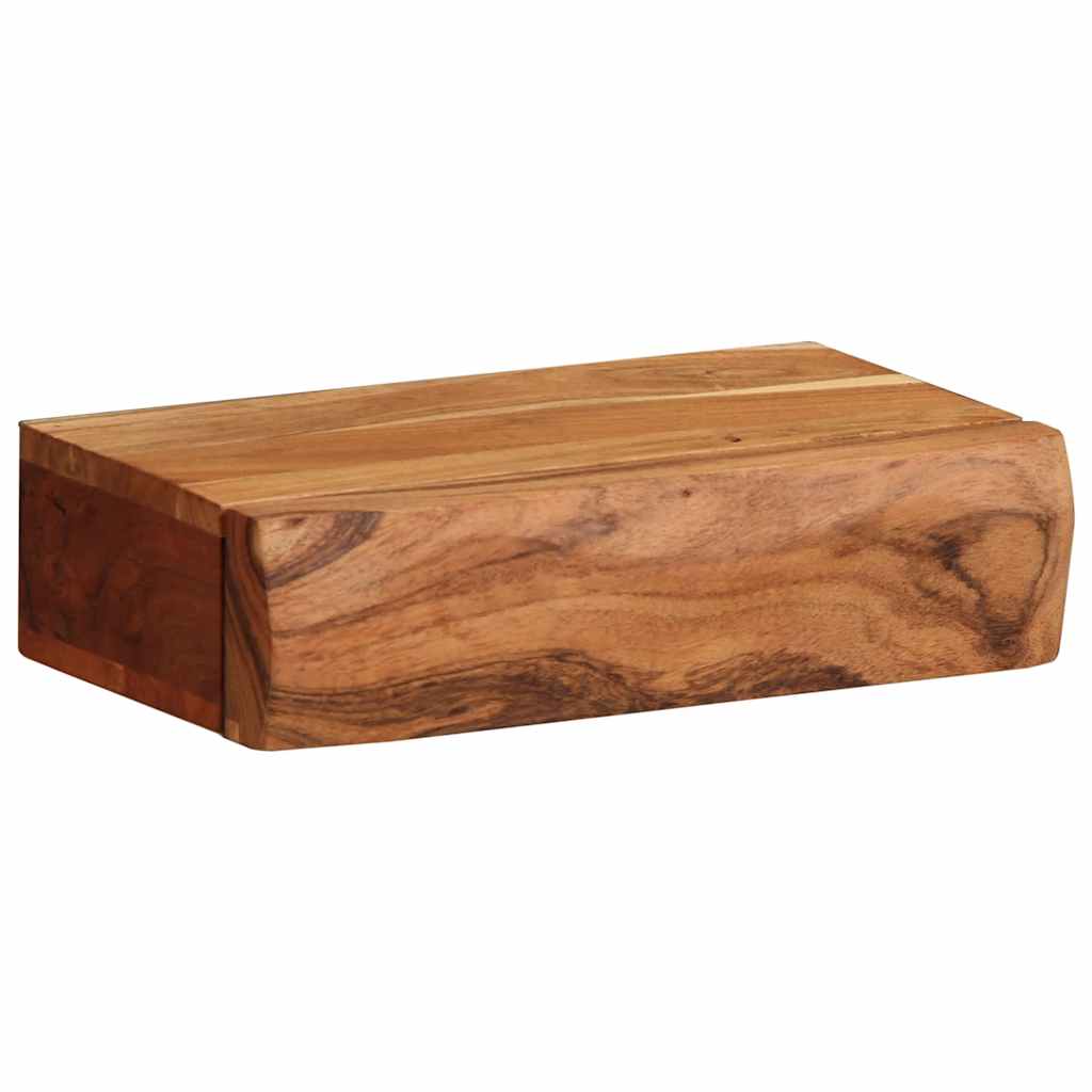 Vegghyller 2 stk 30x17x8 cm heltre akasie