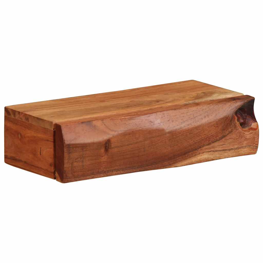 Vegghyller 2 stk 30x17x8 cm heltre akasie