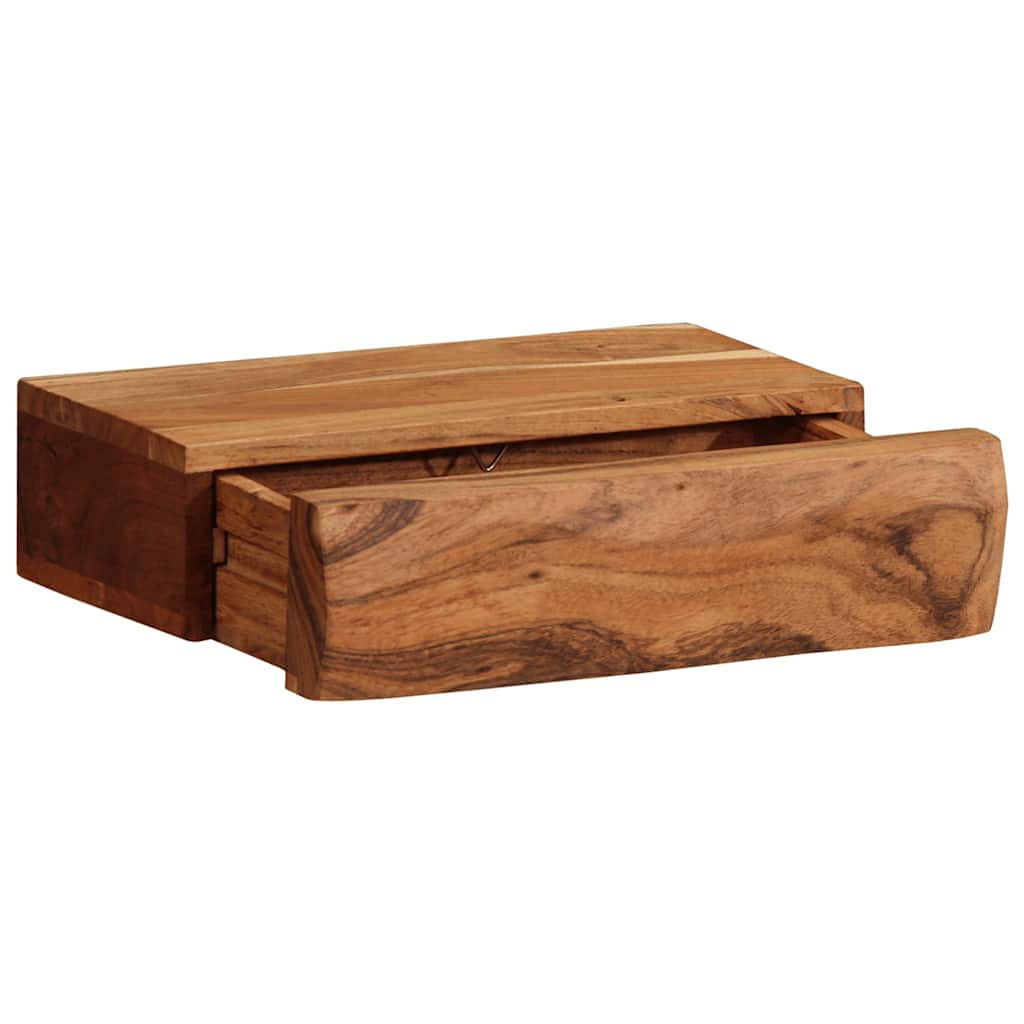 Vegghyller 2 stk 30x17x8 cm heltre akasie