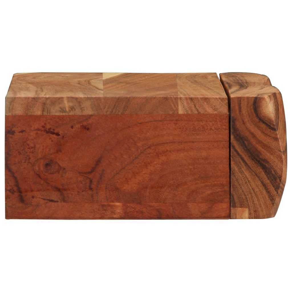 Vegghyller 2 stk 30x17x8 cm heltre akasie