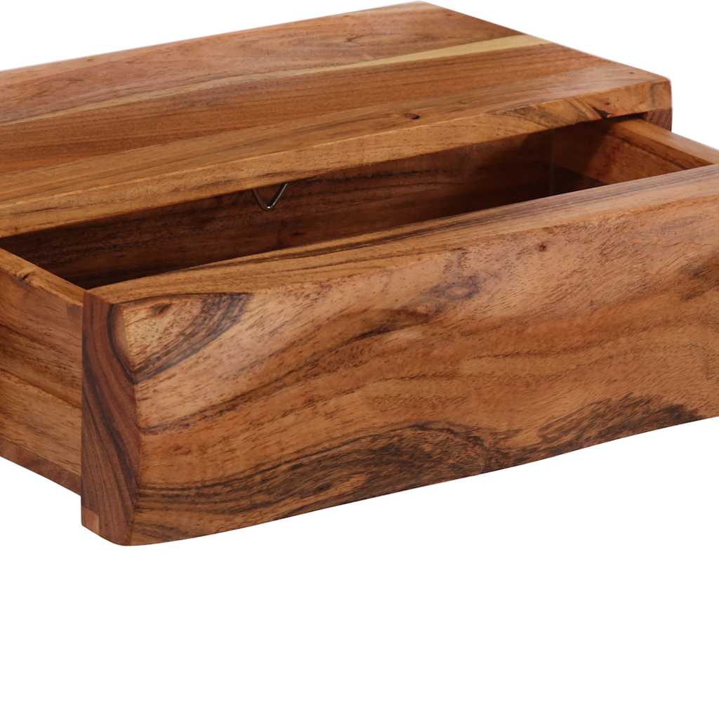 Vegghyller 2 stk 30x17x8 cm heltre akasie