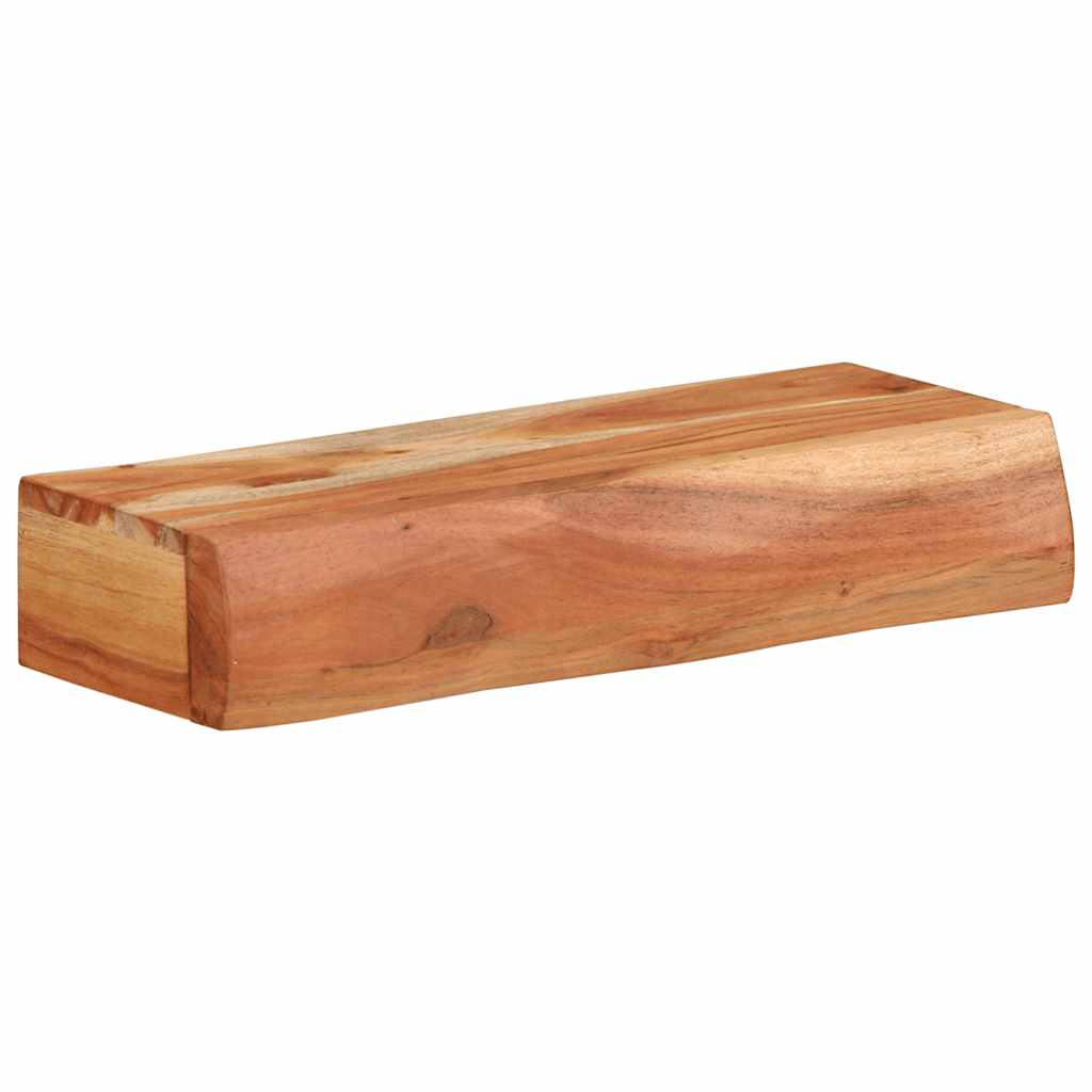 Vegghyller 2 stk 40x17x8 cm heltre akasie