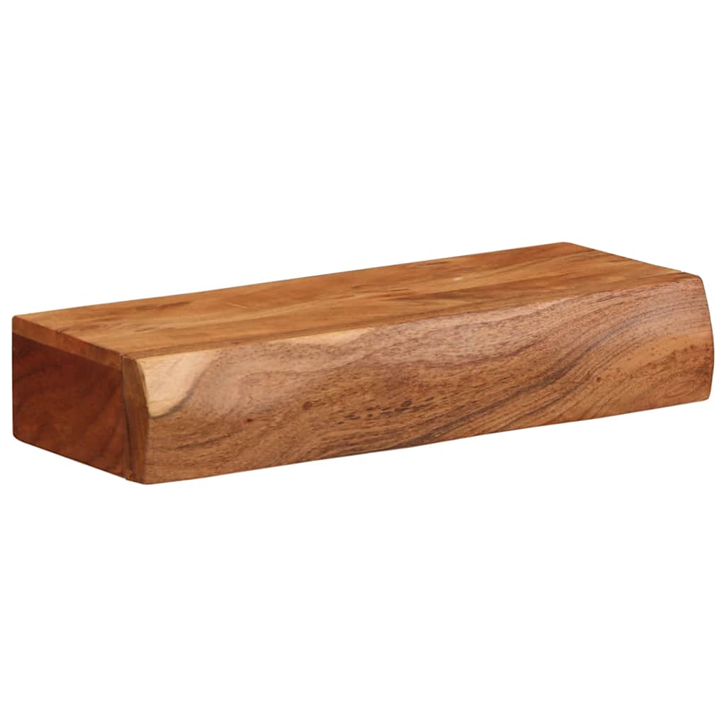 Vegghyller 2 stk 40x17x8 cm heltre akasie