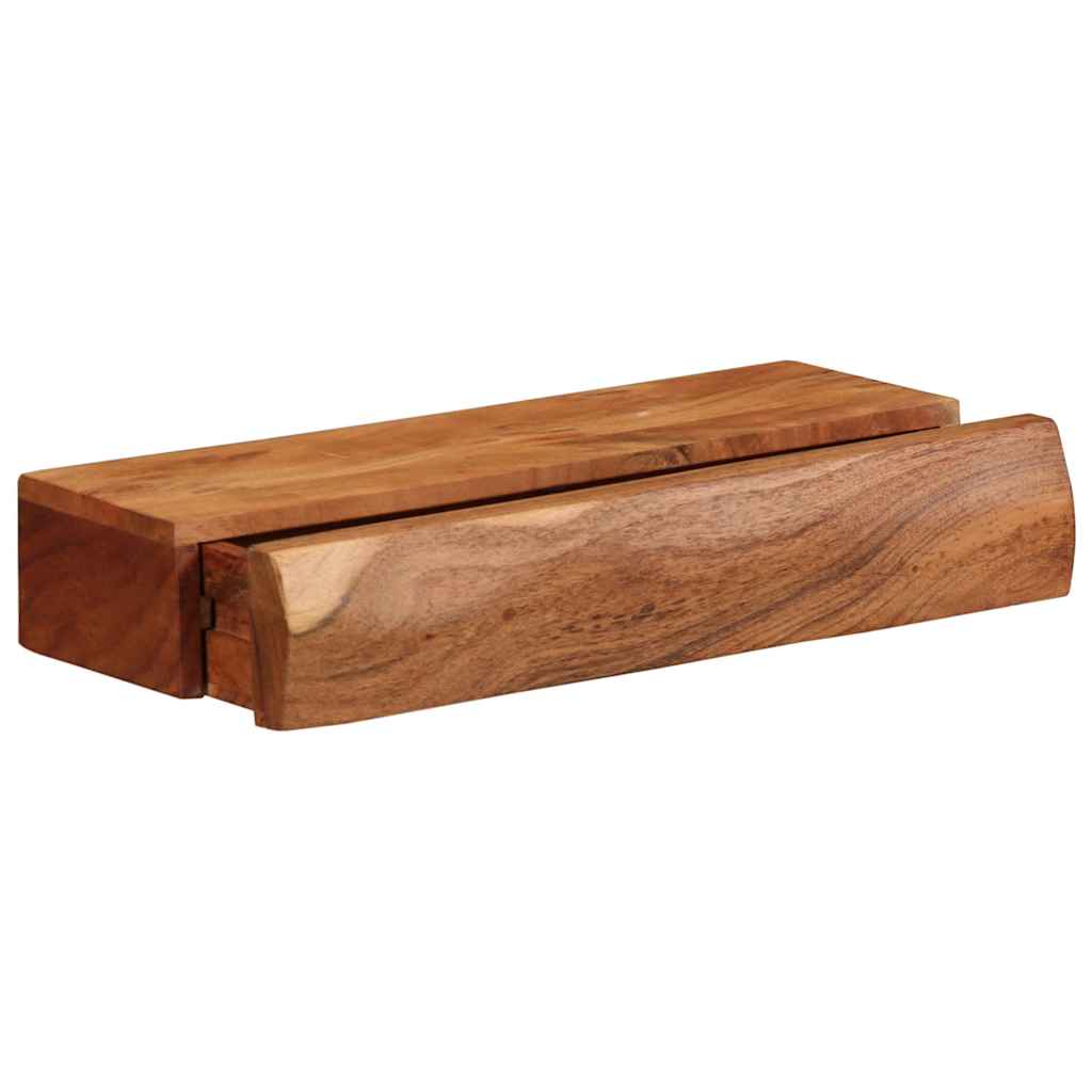 Vegghyller 2 stk 40x17x8 cm heltre akasie