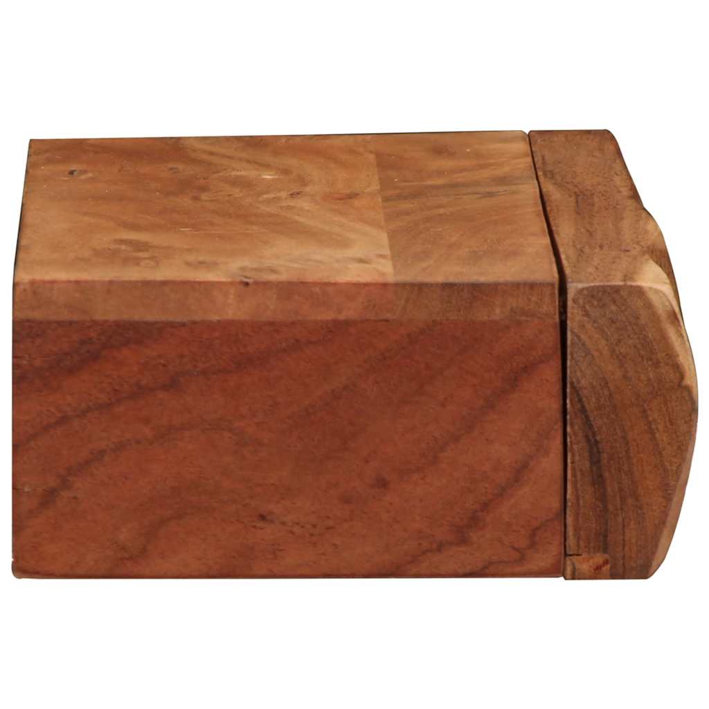 Vegghyller 2 stk 40x17x8 cm heltre akasie