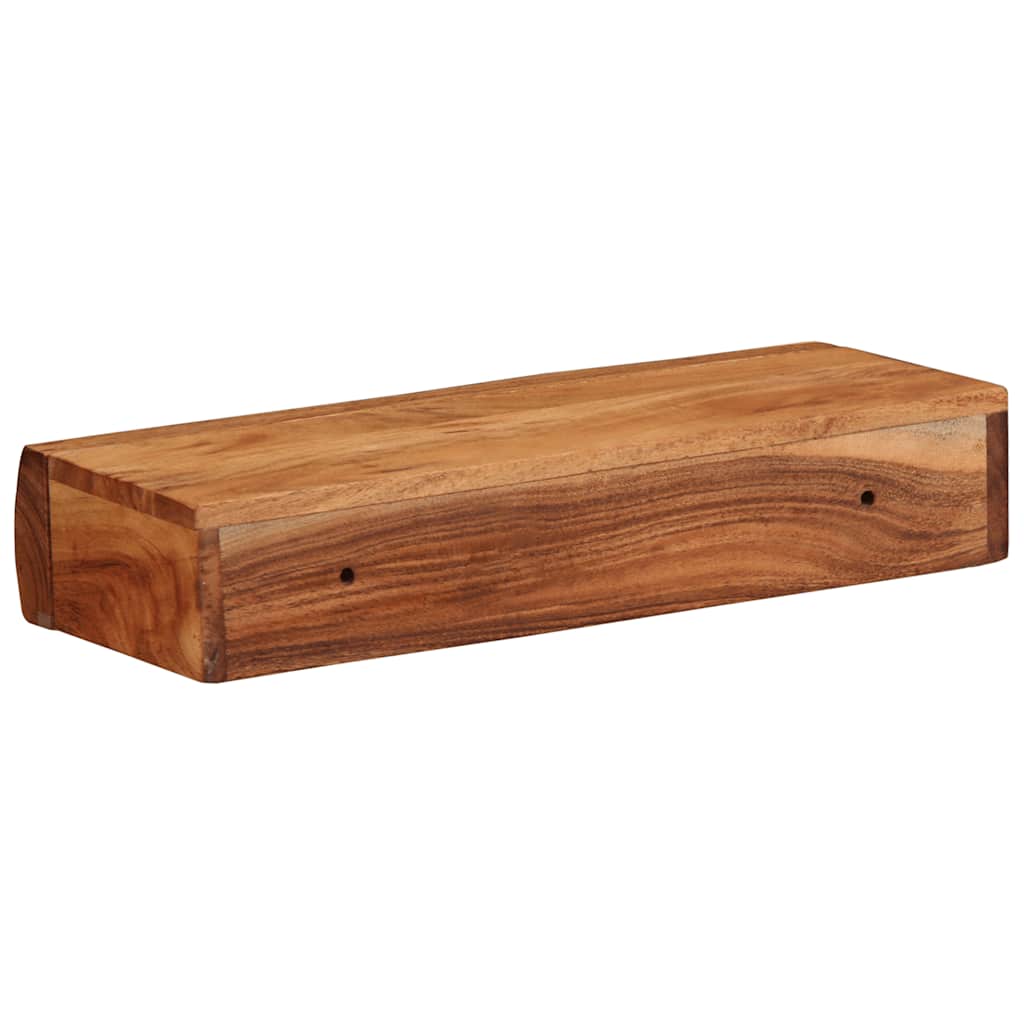 Vegghyller 2 stk 40x17x8 cm heltre akasie