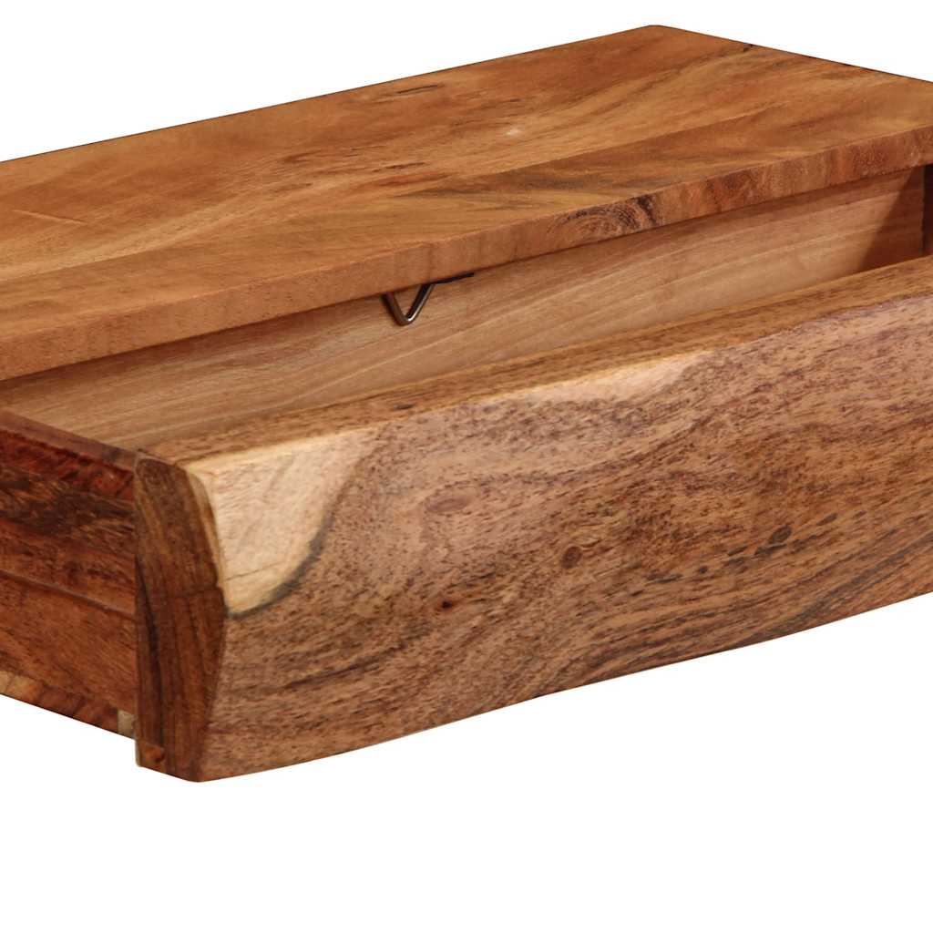 Vegghyller 2 stk 40x17x8 cm heltre akasie
