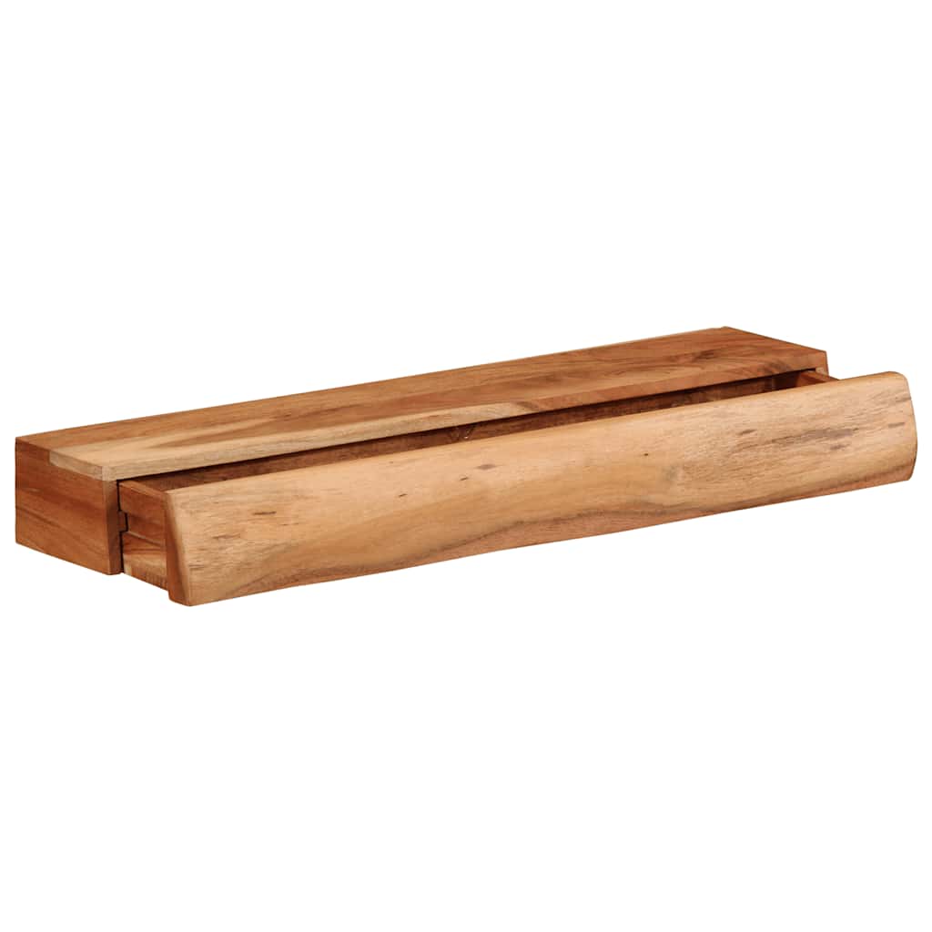 Vegghyller 2 stk 60x17x8 cm heltre akasie