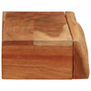Vegghyller 2 stk 60x17x8 cm heltre akasie