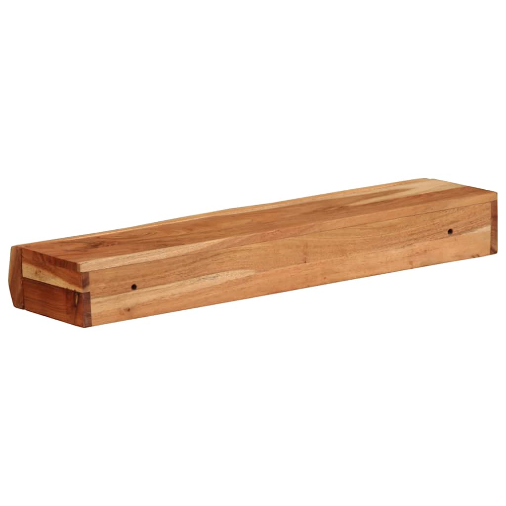 Vegghyller 2 stk 60x17x8 cm heltre akasie
