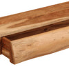 Vegghyller 2 stk 60x17x8 cm heltre akasie