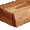 Vegghyller 2 stk 60x17x8 cm heltre akasie