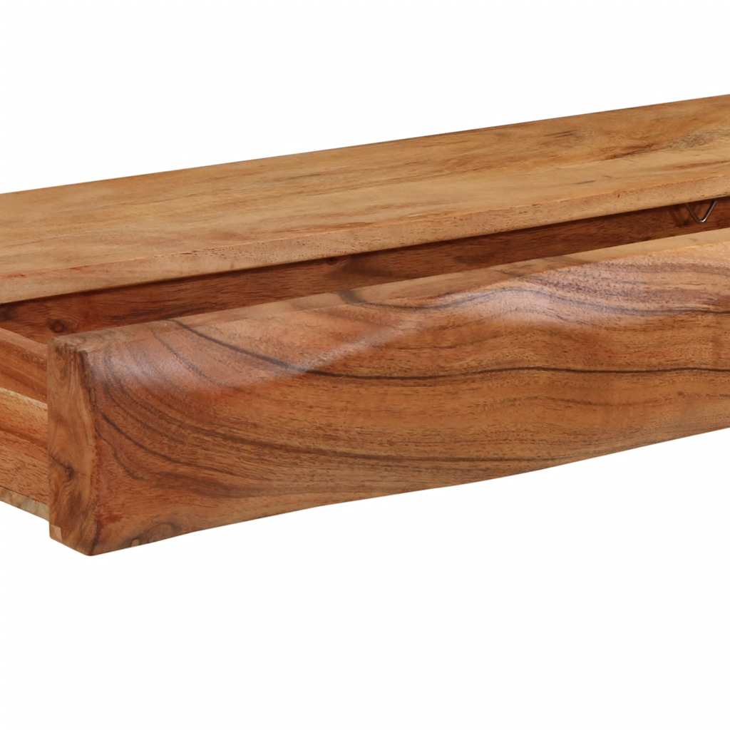 Vegghyller 2 stk 80x17x8 cm heltre akasie