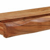 Vegghyller 2 stk 80x17x8 cm heltre akasie