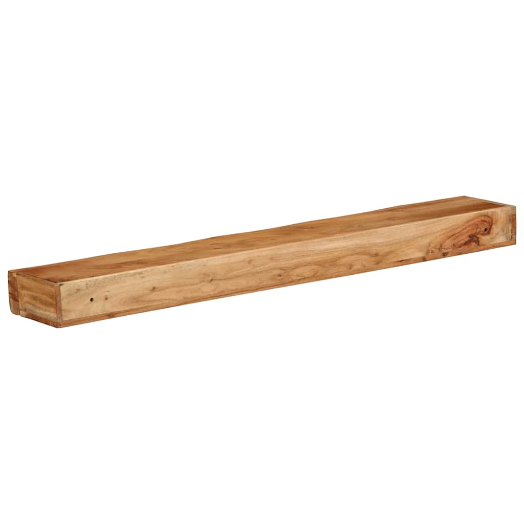 Vegghyller 2 stk 100x17x8 cm heltre akasie