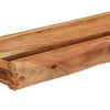 Vegghyller 2 stk 100x17x8 cm heltre akasie
