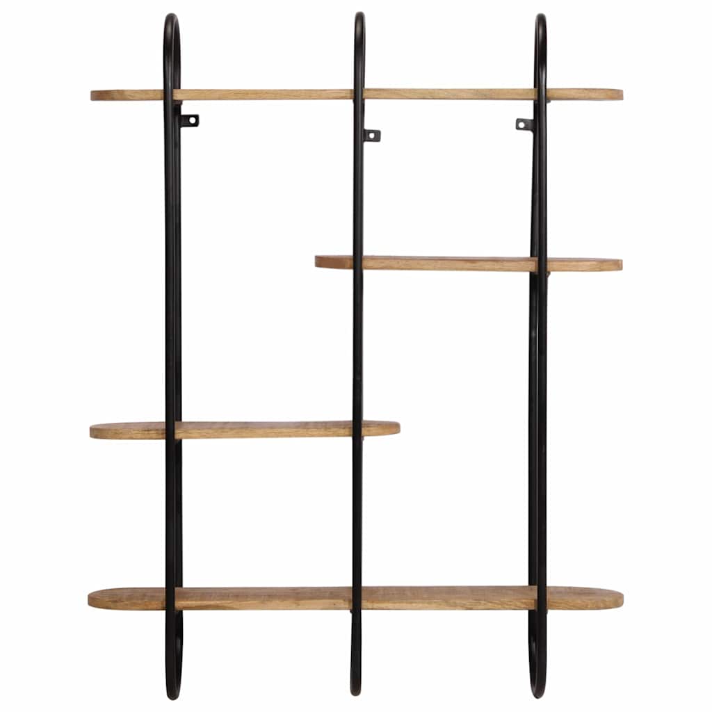 Vegghylle 90x20x116,5 cm grovt heltre mangotre