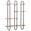 Vegghylle 90x20x116,5 cm grovt heltre mangotre