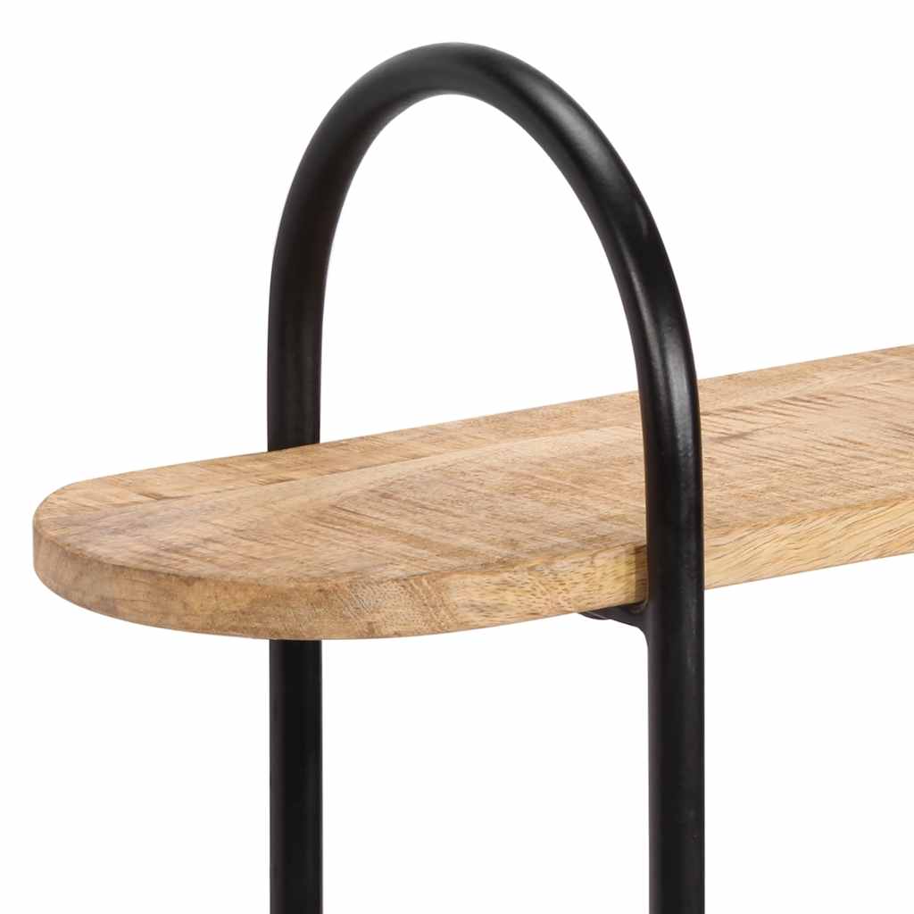 Vegghylle 90x20x116,5 cm grovt heltre mangotre