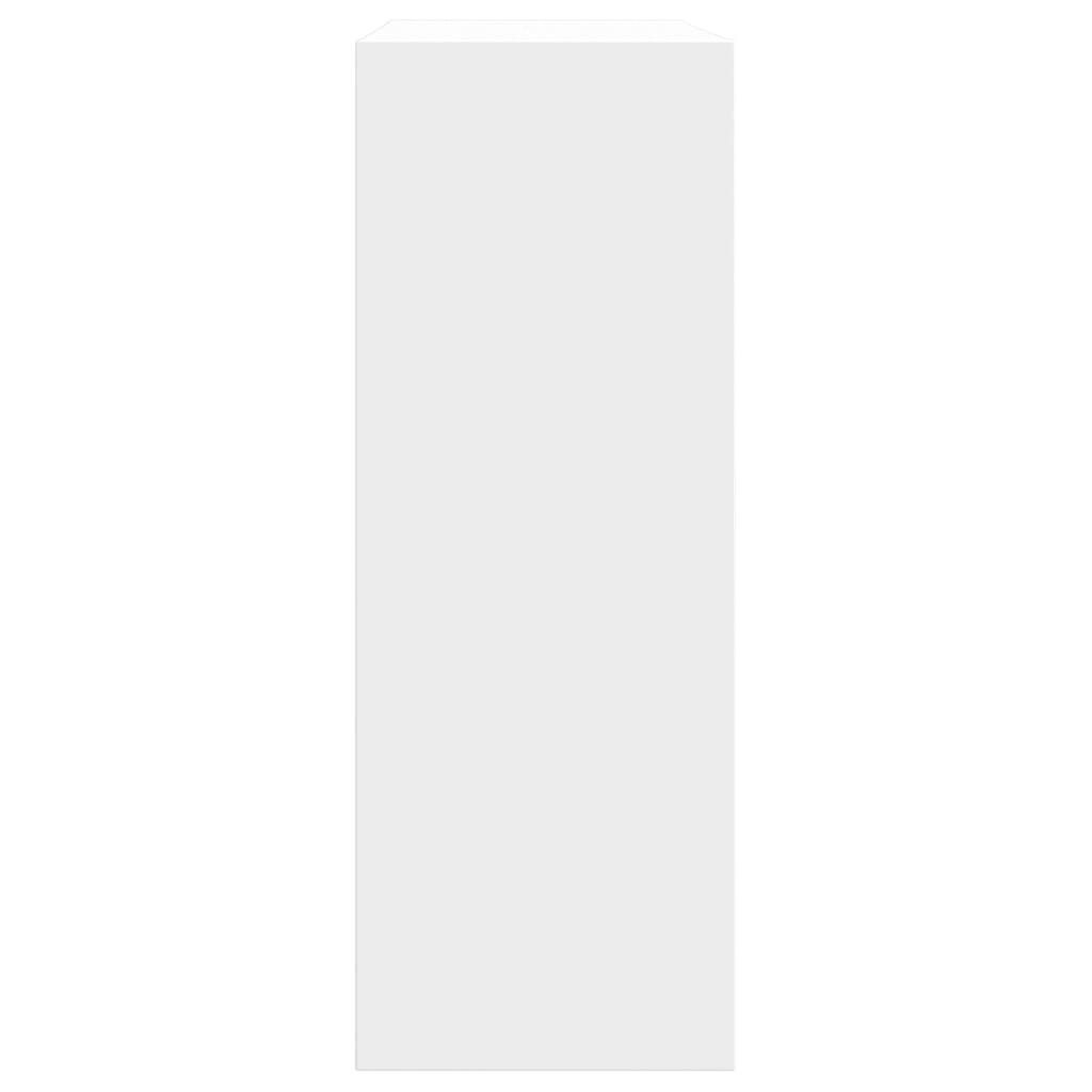 Skoskap hvit 60x21x57 cm konstruert tre