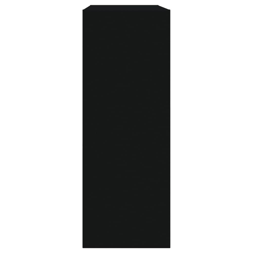 Skoskap svart 60x21x57 cm konstruert tre