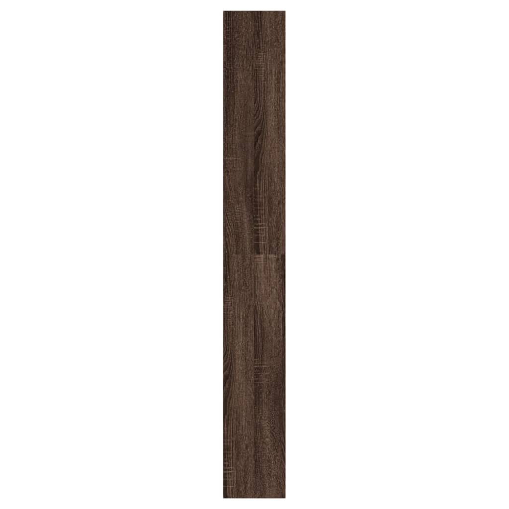 Skoskap brun eik 60x21x163,5 cm konstruert tre
