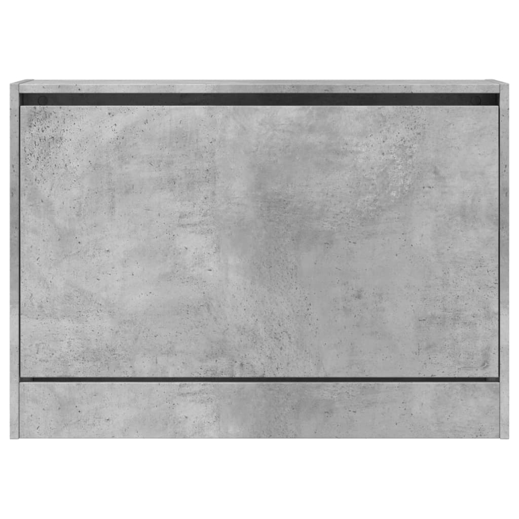 Skoskap betonggrå 80x21x57 cm konstruert tre
