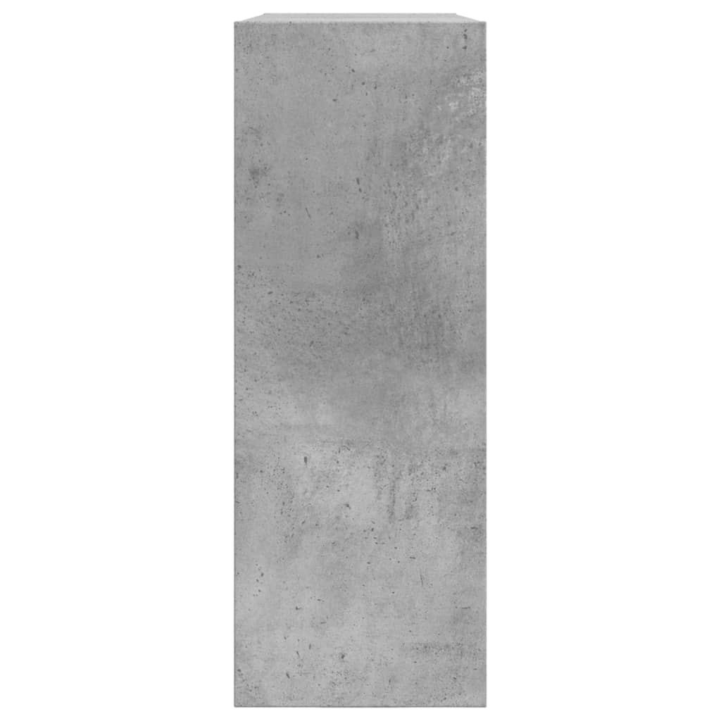 Skoskap betonggrå 80x21x57 cm konstruert tre