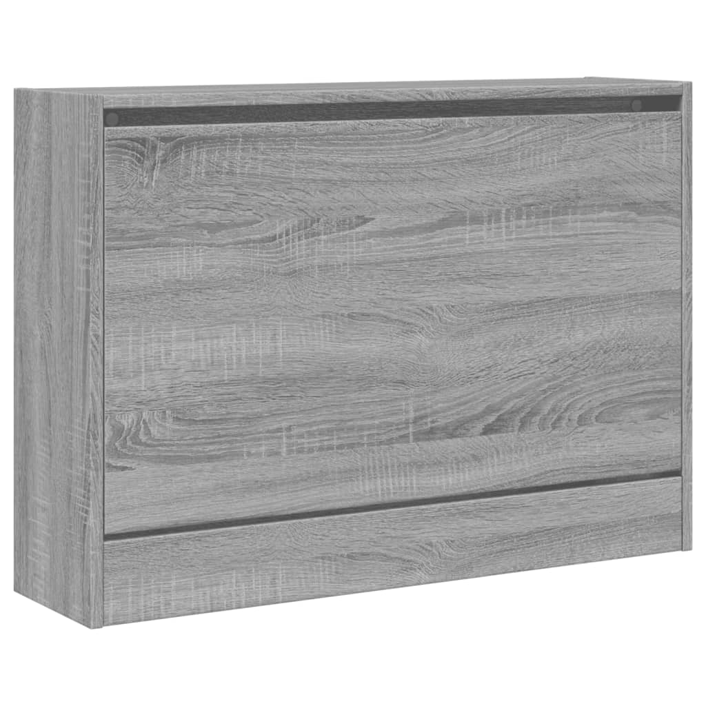 Skoskap grå sonoma 80x21x57 cm konstruert tre