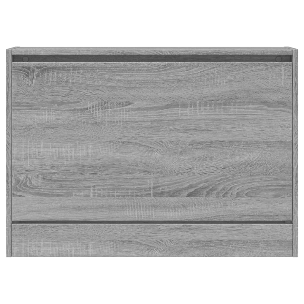 Skoskap grå sonoma 80x21x57 cm konstruert tre
