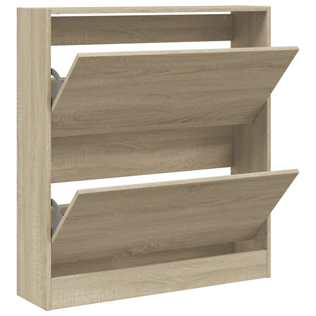 Skoskap sonoma eik 80x21x87,5 cm konstruert tre