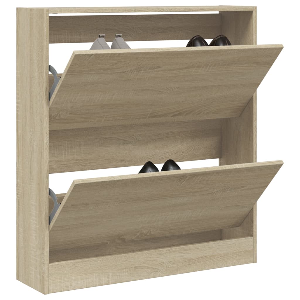 Skoskap sonoma eik 80x21x87,5 cm konstruert tre