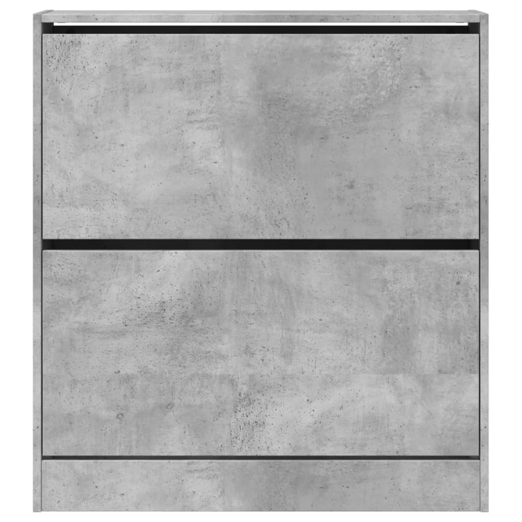 Skohylle betonggrå 80x21x87,5 cm konstruert tre