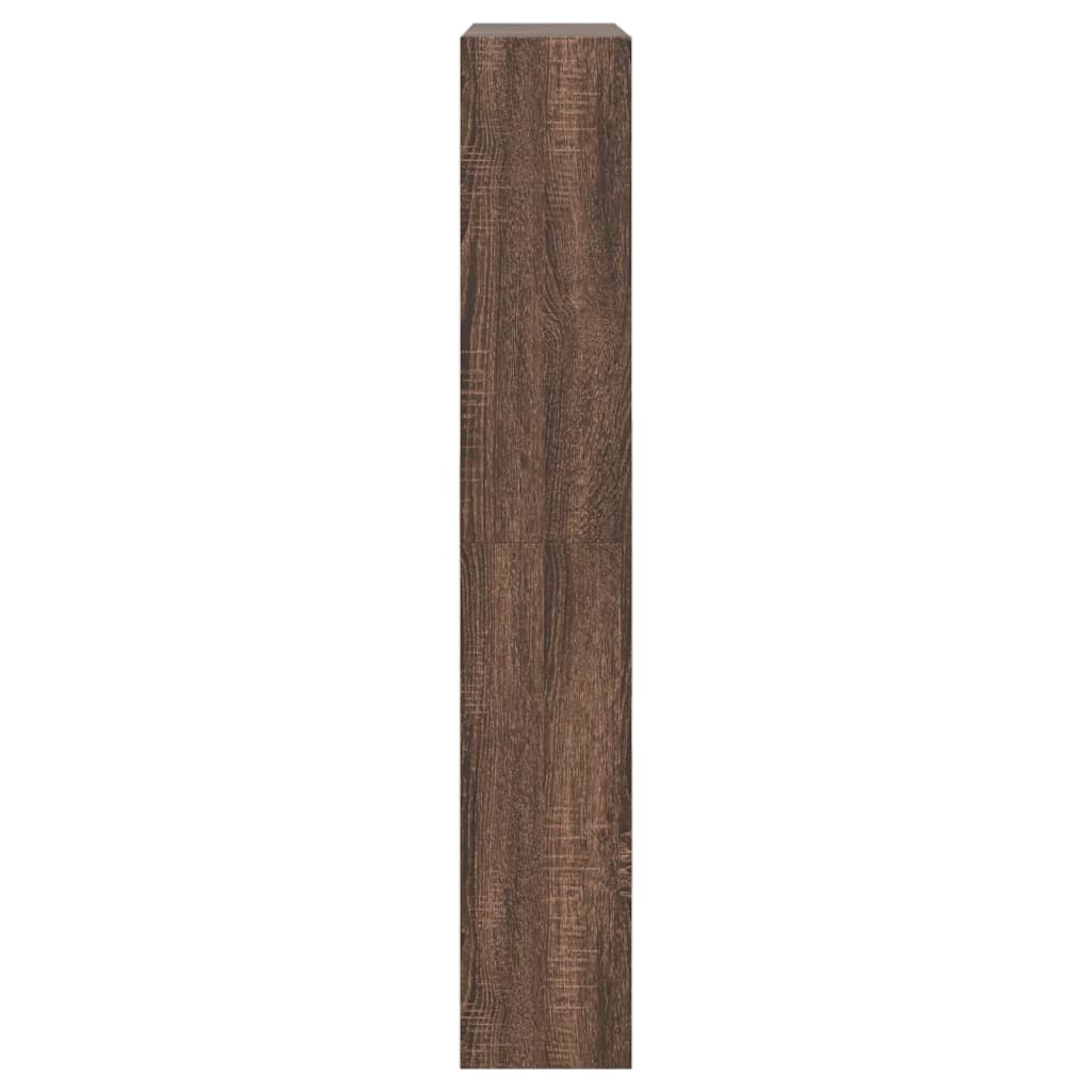Skoskap brun eik 80x21x125,5 cm konstruert tre