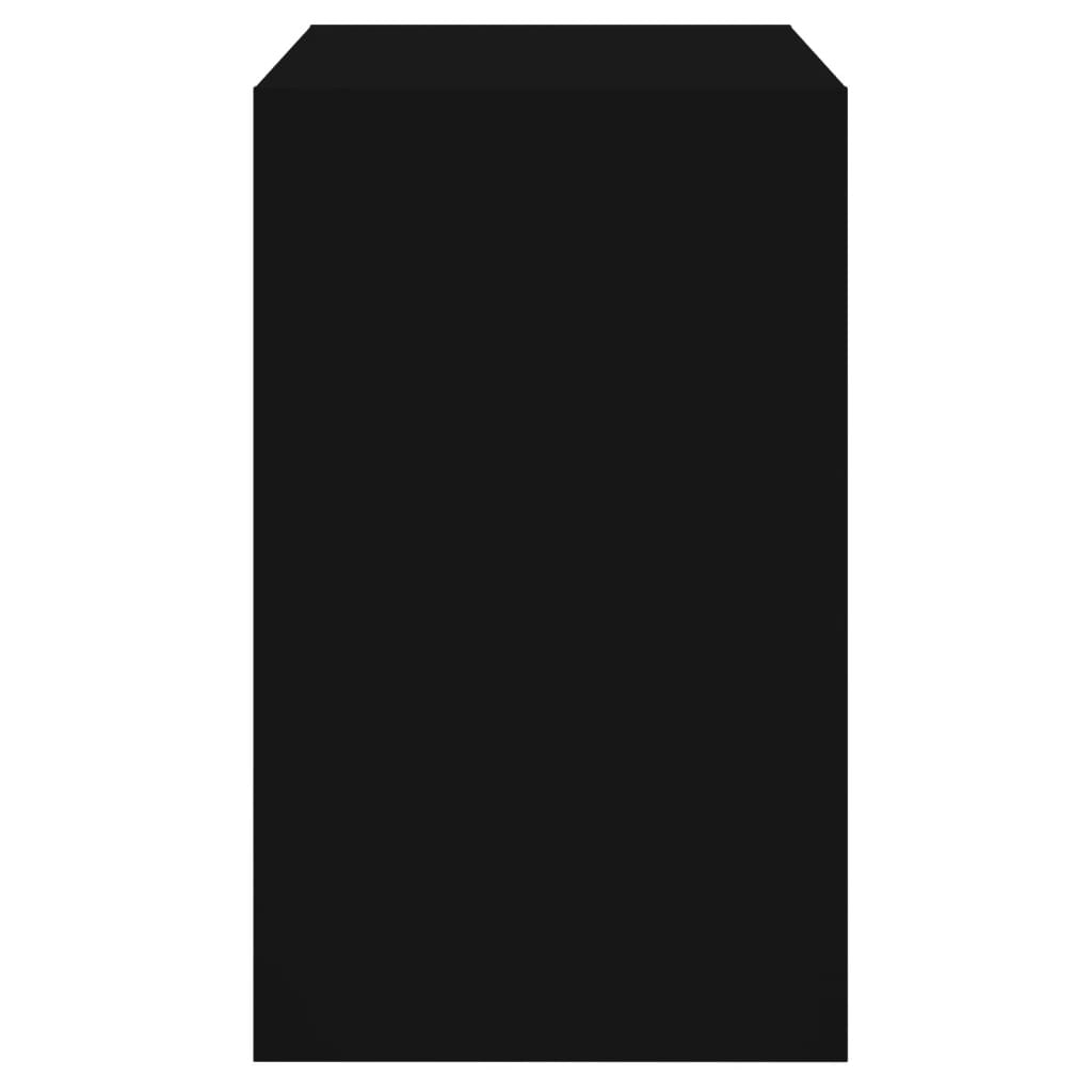 Skoskap svart 80x42x69 cm konstruert tre