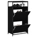Skoskap svart 60x34x112 cm konstruert tre