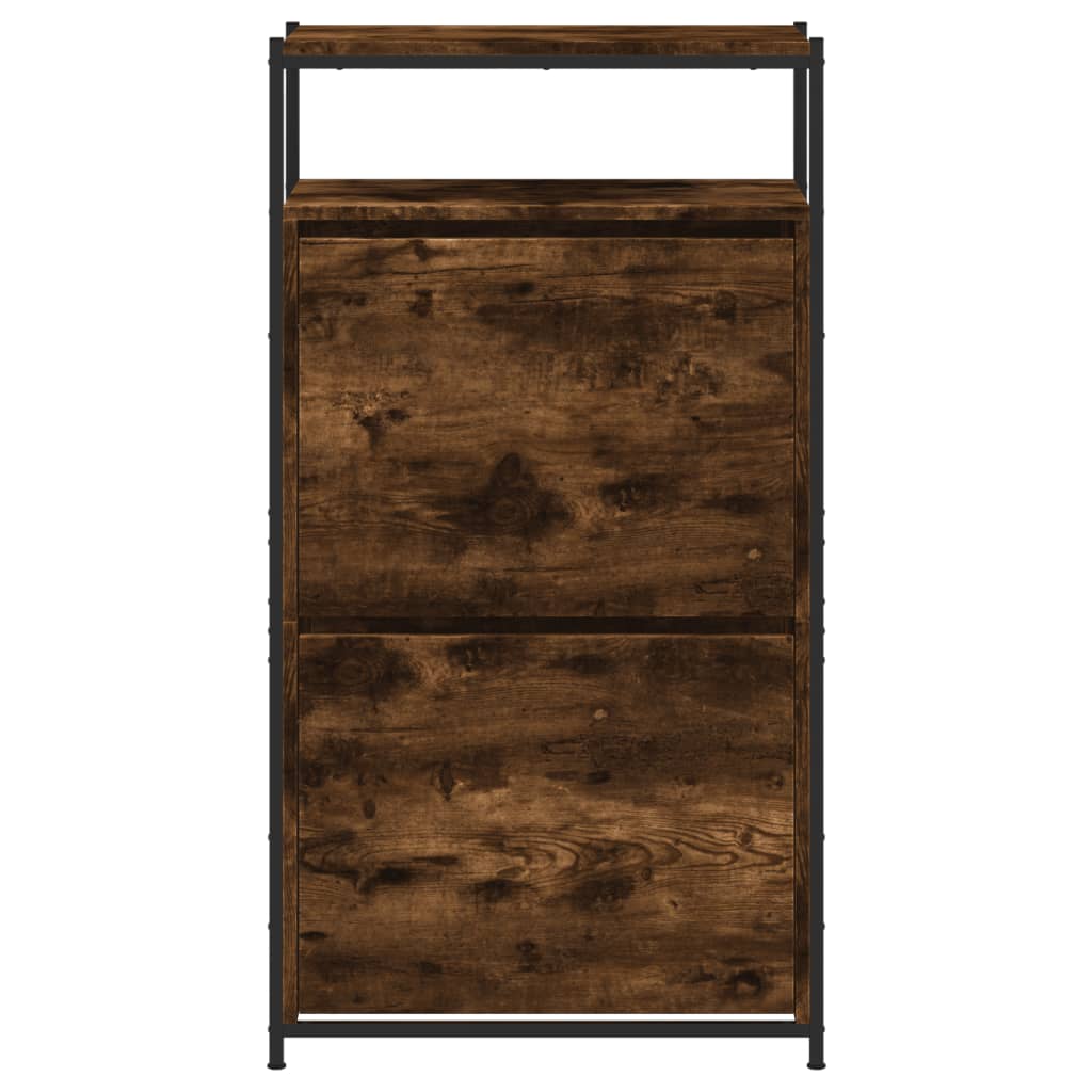 Skoskap røkt eik 60x34x112 cm konstruert tre