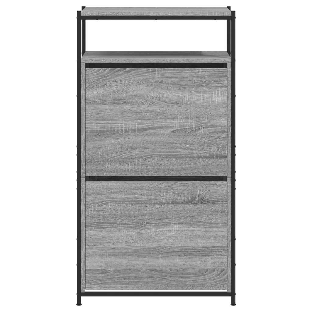Skoskap grå sonoma 60x34x112 cm konstruert tre