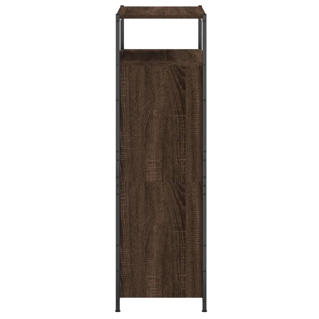 Skoskap brun eik 60x34x112 cm konstruert tre