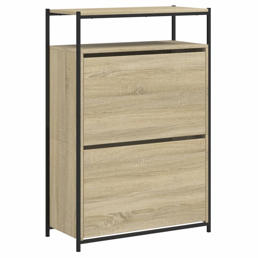 Skoskap sonoma eik 75x34x112 cm konstruert tre