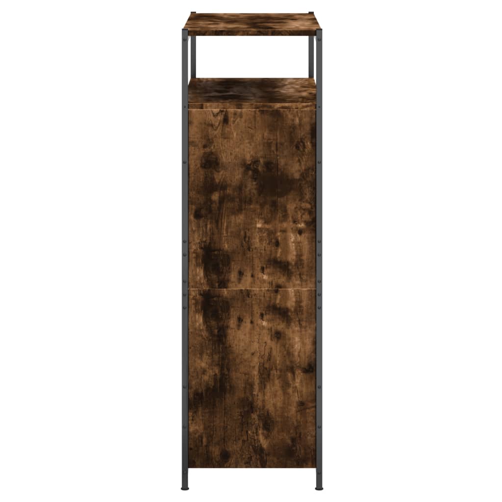Skoskap røkt eik 75x34x112 cm konstruert tre