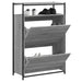 Skohylle grå sonoma 75x34x112 cm konstruert tre