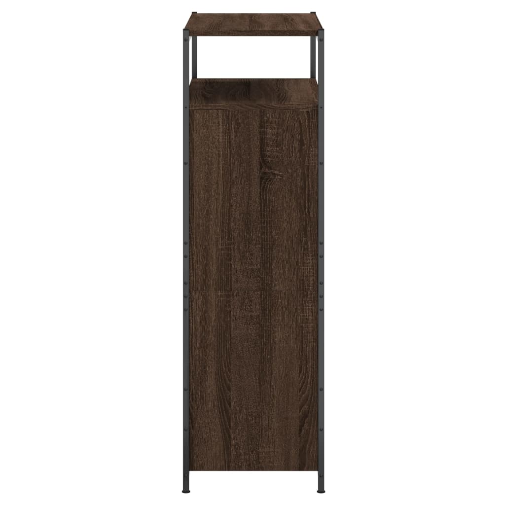 Skoskap brun eik 75x34x112 cm konstruert tre