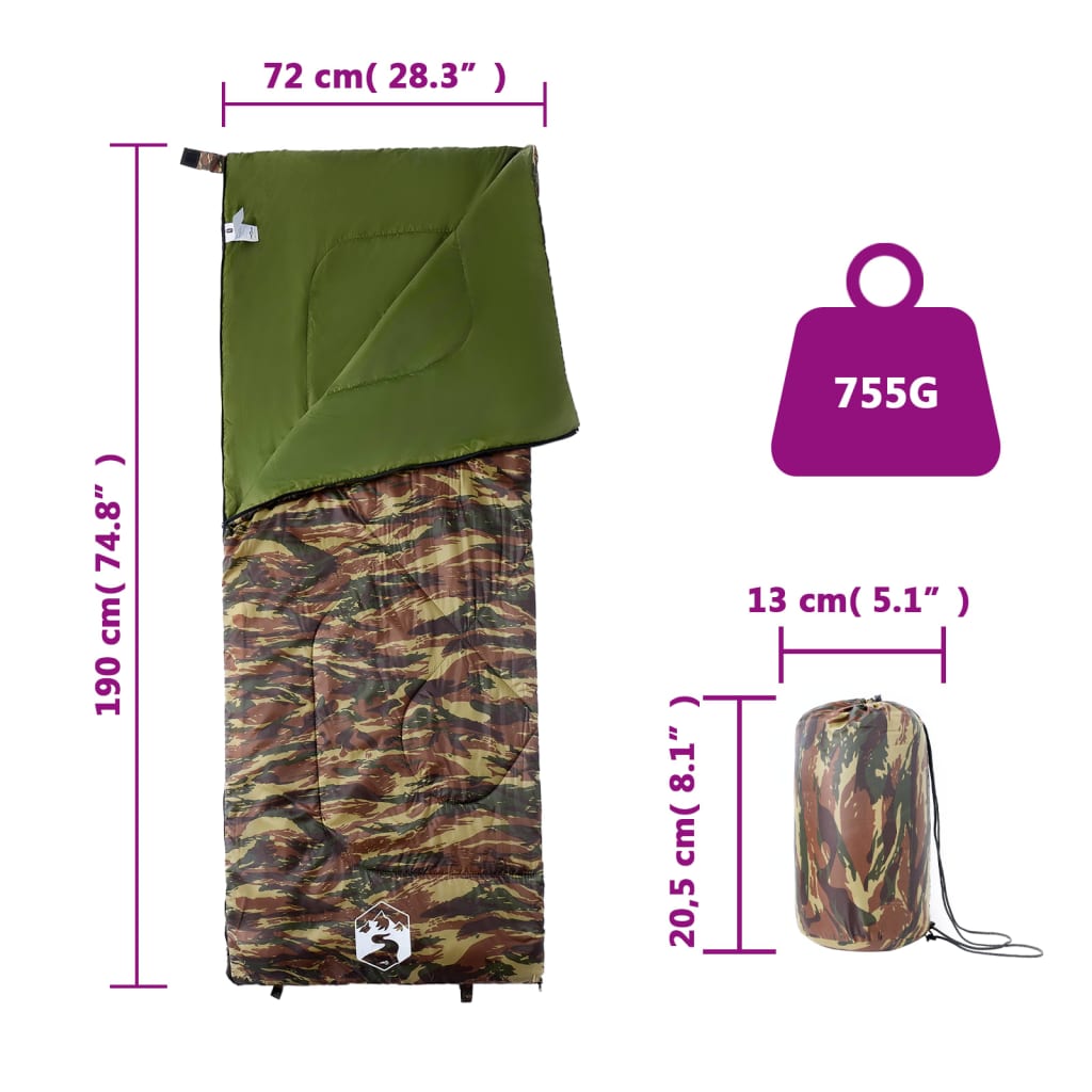 Sovepose for voksne camping 3 sesonger