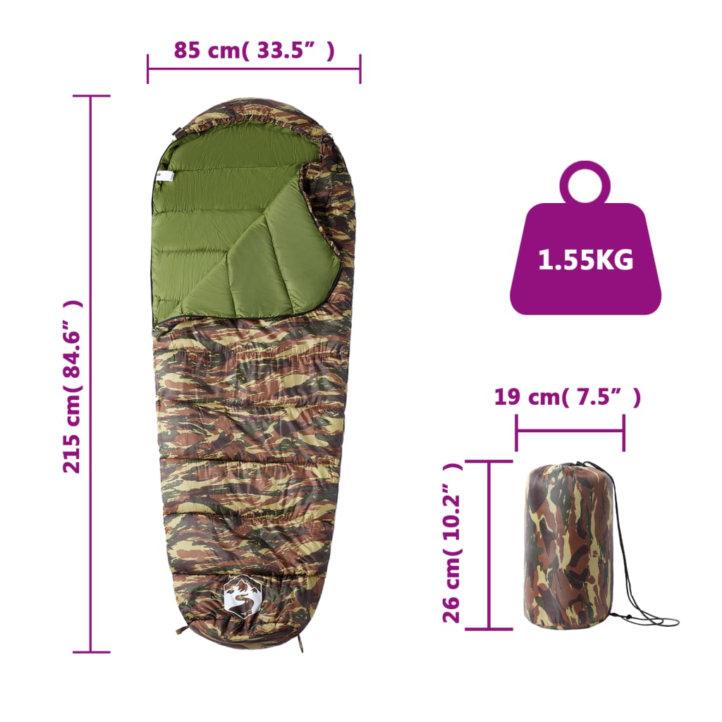 Sovepose for voksne camping 3 sesonger