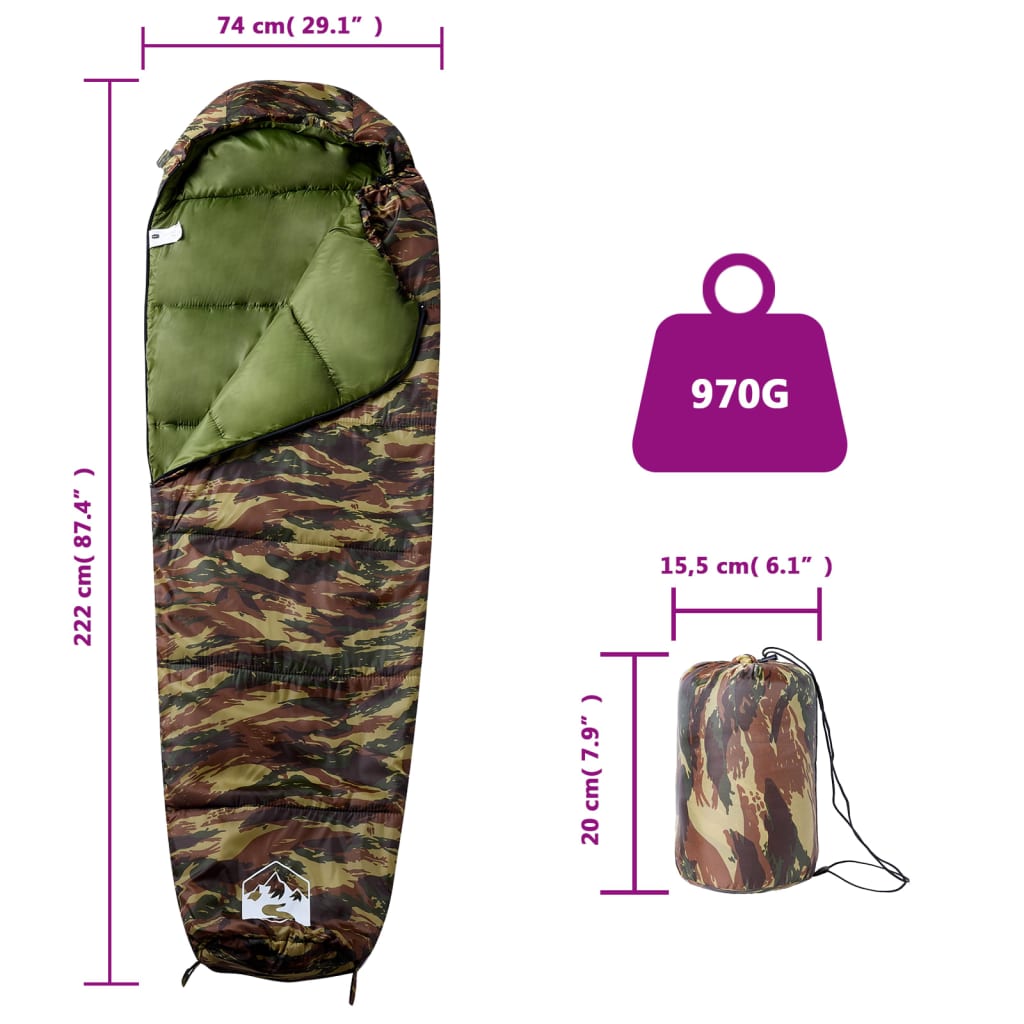 Sovepose for voksne camping 3 sesonger