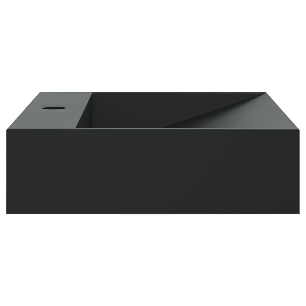 Servant 50x38x11 cm mineralstøpt/marmorstøpt svart