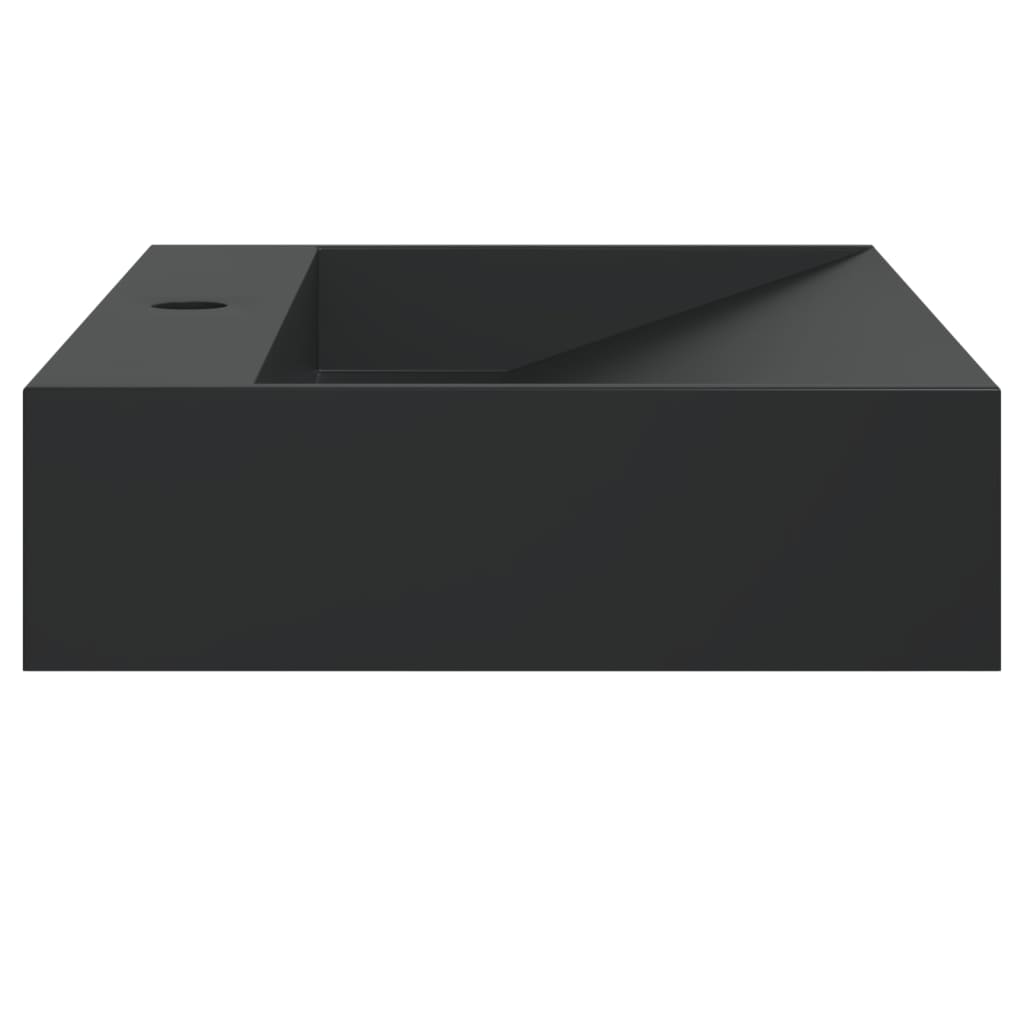 Servant 60x38x11 cm mineralstøpt/marmorstøpt svart