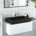 Servant 60x38x11 cm mineralstøpt/marmorstøpt svart